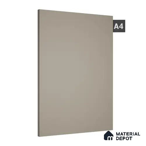 Warm Grey Solid Colors Look LM 08053 8 ft x 4 ft High Gloss Finish Decorative Laminate - 0.8 mm | Suitable for Living Room, Kitchen, Office