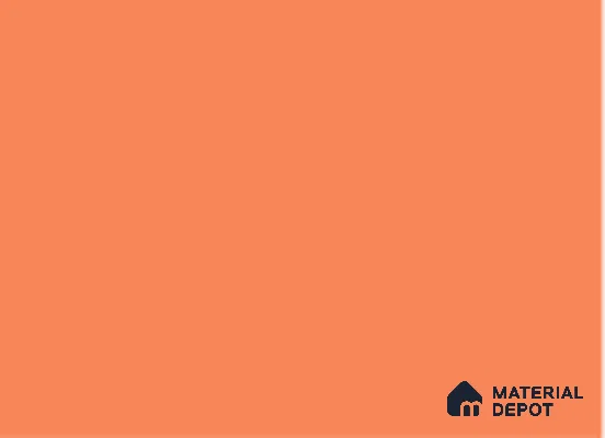 Orange Solid Colors Look 8025 SF 8 ft x 4 ft Suede Finish Decorative Laminate - 0.8 mm | Suitable for Living Room, Kitchen, Office