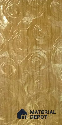 Patterned Look 9013 FL 8 ft x 4 ft Fabric Finish PVC Laminate - 1 mm | Suitable for Bedroom, TV Unit, Wardrobe