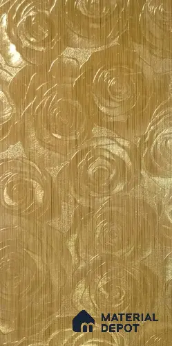 Patterned Look 9013 FL 8 ft x 4 ft Fabric Finish PVC Laminate - 1 mm | Suitable for Bedroom, TV Unit, Wardrobe