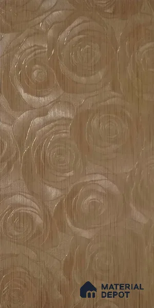 Patterned Look 9014 FL 8 ft x 4 ft Fabric Finish PVC Laminate - 1 mm | Suitable for Bedroom, TV Unit, Wardrobe