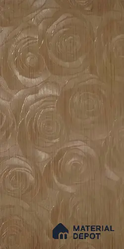 Patterned Look 9014 FL 8 ft x 4 ft Fabric Finish PVC Laminate - 1 mm | Suitable for Bedroom, TV Unit, Wardrobe