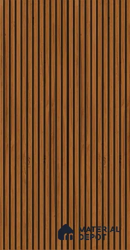 Wooden Fluted LM 08016 8 ft x 4 ft Texture Finish Decorative Laminate - 0.8 mm | Suitable for TV Unit,Wardrobe, Kitchen Cabinets
