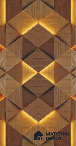 Patterned Look LM 08017 8 ft x 4 ft Texture Finish Decorative Laminate - 0.8 mm | Suitable for Bedroom, TV Unit, Wardrobe
