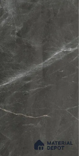 Black Marble Look LM 08041 8 ft x 4 ft Texture Finish Decorative Laminate - 0.8 mm | Suitable for TV Unit, Wardrobe, Kitchen Cabinets