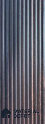 Grey Patterned Louver PN 06177 8 ft x 4.9 inch Charcoal Panel - 12 mm | Suitable for Feature Wall, TV Unit & Living Room | Width is Subjected to 5% Variation