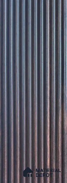 Grey Patterned Louver PN 06177 8 ft x 4.9 inch Charcoal Panel - 12 mm | Suitable for Feature Wall, TV Unit & Living Room | Width is Subjected to 5% Variation