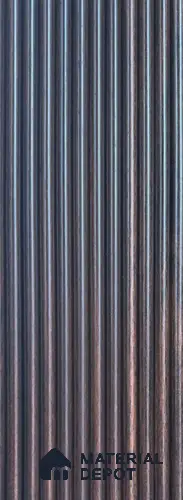 Grey Patterned Louver PN 06177 8 ft x 4.9 inch Charcoal Panel - 12 mm | Suitable for Feature Wall, TV Unit & Living Room | Width is Subjected to 5% Variation