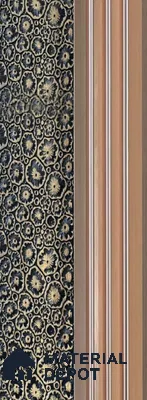 Beige Patterned Louver PN 06178 8 ft x 4.9 inch Charcoal Panel - 12 mm | Suitable for Feature Wall, TV Unit & Living Room | Width is Subjected to 5% Variation