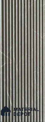 Grey Marble Louver PN 06180 8 ft x 4.9 inch Charcoal Panel - 12 mm | Suitable for Feature Wall, TV Unit & Living Room | Width is Subjected to 5% Variation