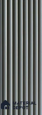 Grey Metallic Louver PN 06181 8 ft x 4.9 inch Charcoal Panel - 12 mm | Suitable for Feature Wall, TV Unit & Living Room | Width is Subjected to 5% Variation