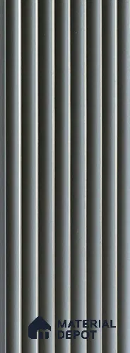 Grey Metallic Louver PN 06181 8 ft x 4.9 inch Charcoal Panel - 12 mm | Suitable for Feature Wall, TV Unit & Living Room | Width is Subjected to 5% Variation