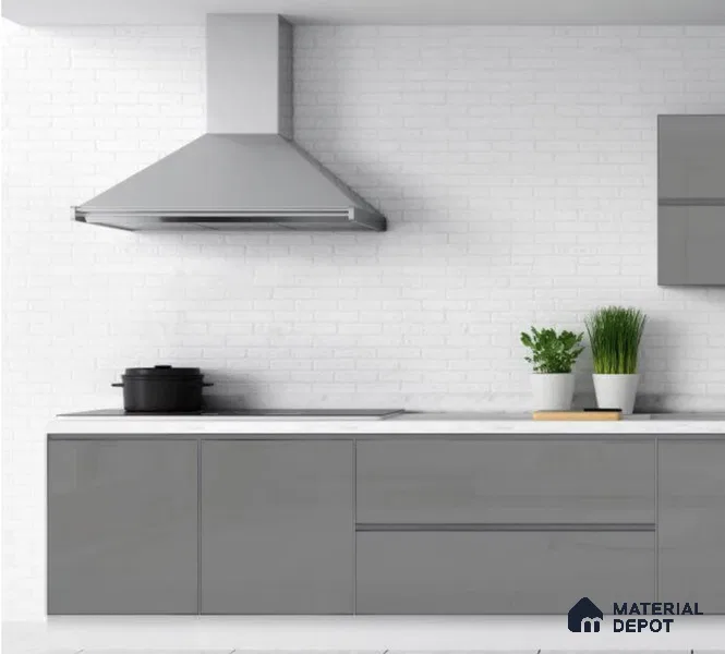 Classic Series Urban Cool Neutrals Titanium Grey 3210x2400 mm Laquered Glass - 6 mm