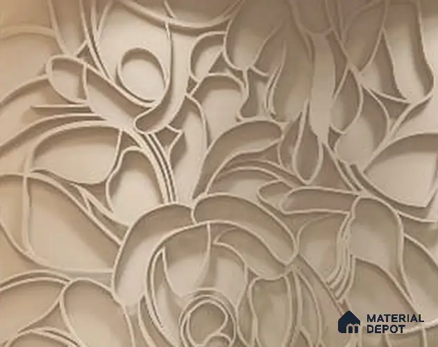 Duco Paintable 3D Design CNC Made HDHMR Panel 10 ft x 8 ft - 25 mm