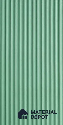 Green Plain Colour Louver 6101 GLO (6101) 8 ft x 4 ft MDF Panel - 12 mm | Suitable for Feature Wall, TV Unit & Living Room | Width is Subjected to 5% Variation