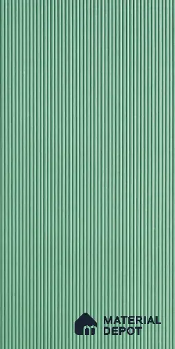Green Plain Colour Louver 6101 GLO (6101) 8 ft x 4 ft MDF Panel - 12 mm | Suitable for Feature Wall, TV Unit & Living Room | Width is Subjected to 5% Variation
