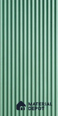 Green Plain Colour Louver 6103 GLO (6103) 8 ft x 4 ft MDF Panel - 12 mm | Suitable for Feature Wall, TV Unit & Living Room | Width is Subjected to 5% Variation