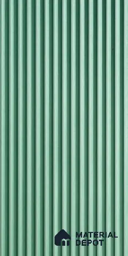 Green Plain Colour Louver 6103 GLO (6103) 8 ft x 4 ft MDF Panel - 12 mm | Suitable for Feature Wall, TV Unit & Living Room | Width is Subjected to 5% Variation