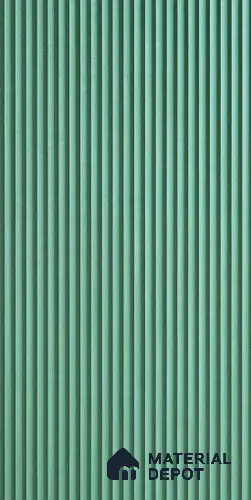 Green Plain Colour Louver 6105 GLO (6105) 8 ft x 4 ft MDF Panel - 12 mm | Suitable for Feature Wall, TV Unit & Living Room | Width is Subjected to 5% Variation
