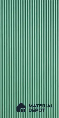 Green Plain Colour Louver 6109 GLO (6109) 8 ft x 4 ft HDHMR Panel - 12 mm | Suitable for Feature Wall, TV Unit & Living Room | Width is Subjected to 5% Variation