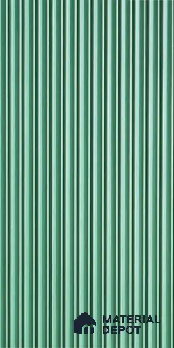 Green Plain Colour Louver 6111 GLO (6111) 8 ft x 4 ft MDF Panel - 12 mm | Suitable for Feature Wall, TV Unit & Living Room | Width is Subjected to 5% Variation