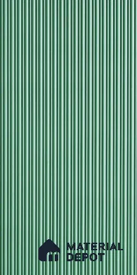Green Plain Colour Louver 6112 GLO (6112) 8 ft x 4 ft MDF Panel - 12 mm | Suitable for Feature Wall, TV Unit & Living Room | Width is Subjected to 5% Variation