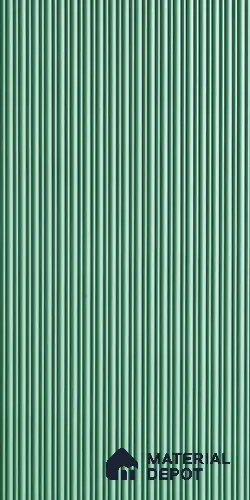 Green Plain Colour Louver 6112 GLO (6112) 8 ft x 4 ft MDF Panel - 12 mm | Suitable for Feature Wall, TV Unit & Living Room | Width is Subjected to 5% Variation