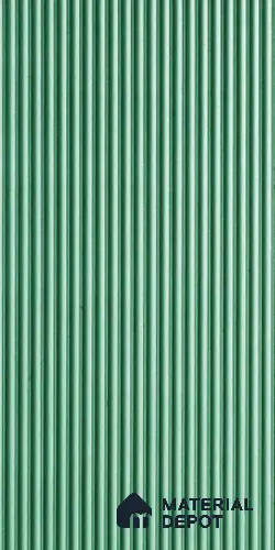 Green Plain Colour Louver PN 03717 8 ft x 4 ft HDHMR Panel - 12 mm | Suitable for Feature Wall, TV Unit & Living Room | Width is Subjected to 5% Variation