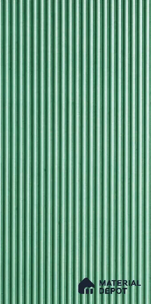 Green Plain Colour Louver PN 03717 8 ft x 4 ft HDHMR Panel - 12 mm | Suitable for Feature Wall, TV Unit & Living Room | Width is Subjected to 5% Variation