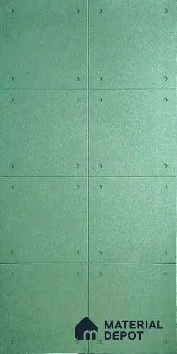 Green Plain Colour Louver 6116 GLO (6116) 8 ft x 4 ft MDF Panel - 12 mm | Suitable for Feature Wall, TV Unit & Living Room | Width is Subjected to 5% Variation