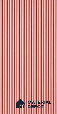 Pink Plain Colour Louver 6408 GLO (6408) 8 ft x 4 ft MDF Panel - 16.5 mm | Suitable for Feature Wall, TV Unit & Living Room | Width is Subjected to 5% Variation
