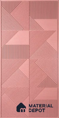 Pink Patterned Decorative Wall Panel 6417 GLO (6417) 8 ft x 4 ft MDF Panel - 16.5 mm | Suitable for Feature Wall, TV Unit & Living Room | Width is Subjected to 5% Variation