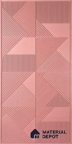 Pink Patterned Decorative Wall Panel 6417 GLO (6417) 8 ft x 4 ft MDF Panel - 16.5 mm | Suitable for Feature Wall, TV Unit & Living Room | Width is Subjected to 5% Variation