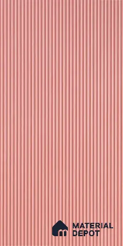 Pink Plain Colour Louver 6419 GLO (6419) 8 ft x 4 ft MDF Panel - 16.5 mm | Suitable for Feature Wall, TV Unit & Living Room | Width is Subjected to 5% Variation
