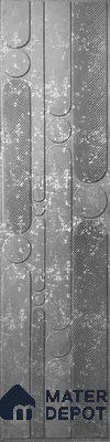 Grey Patterned Look Charcoal Decorative Wall Panel 7904 8 ft x 2 ft - 1.5 mm | Suitable for Feature Wall, TV Unit & Living Room | Width is Subjected to 5% Variation
