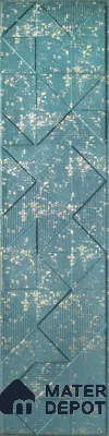Blue Patterned Look Charcoal Decorative Wall Panel 7908 8 ft x 2 ft - 1.5 mm | Suitable for Feature Wall, TV Unit & Living Room | Width is Subjected to 5% Variation