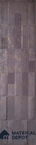 Purple Patterned Look Charcoal Decorative Wall Panel 7913 8 ft x 2 ft - 1.5 mm | Suitable for Feature Wall, TV Unit & Living Room | Width is Subjected to 5% Variation