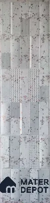 White Patterned Look Charcoal Decorative Wall Panel 7914 8 ft x 2 ft - 1.5 mm | Suitable for Feature Wall, TV Unit & Living Room | Width is Subjected to 5% Variation