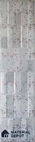 White Patterned Look Charcoal Decorative Wall Panel 7914 8 ft x 2 ft - 1.5 mm | Suitable for Feature Wall, TV Unit & Living Room | Width is Subjected to 5% Variation