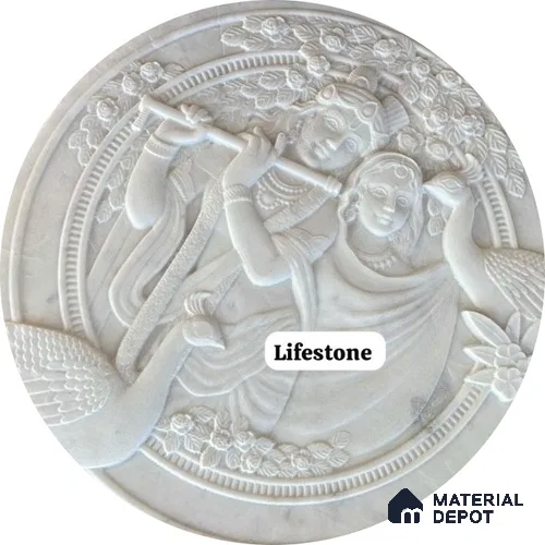 Duco Paintable Art Work CNC Made 4 ft x 4 ft HDHMR Panel - 30 mm ( 2.5 ft Diameter )
