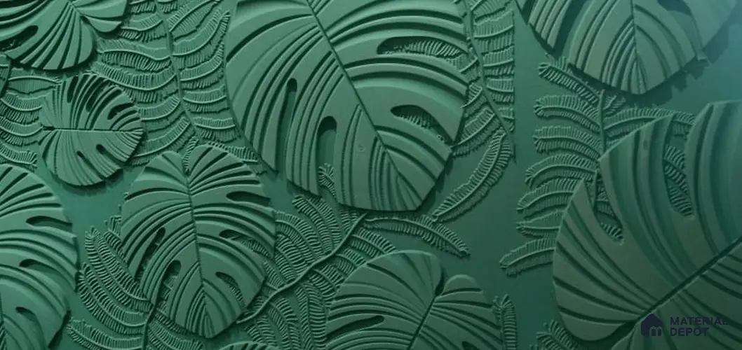 Duco Paintable Leaf Pattern CNC Made HDHMR Panel 8 ft x 4 ft - 25 mm