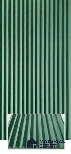 Duco Paintable Triangular Flute CNC Made HDHMR Panel 8 ft x 4 ft - 12 mm