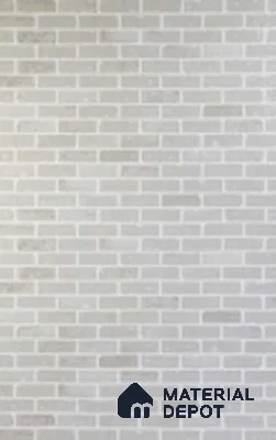 Duco Paintable MDF Decorative Wall Panel White Brick 8 ft x 4 ft - 3 mm | Suitable for Feature Wall, TV Unit & Living Room | Width is Subjected to 5% Variation