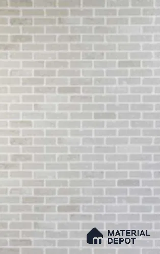 Duco Paintable MDF Decorative Wall Panel White Brick 8 ft x 4 ft - 3 mm | Suitable for Feature Wall, TV Unit & Living Room | Width is Subjected to 5% Variation