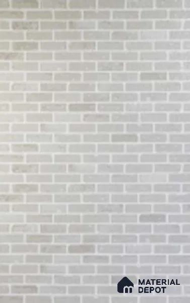 Duco Paintable MDF Decorative Wall Panel White Brick 8 ft x 4 ft - 3 mm | Suitable for Feature Wall, TV Unit & Living Room | Width is Subjected to 5% Variation