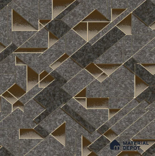210501 | 10 Meter x 21 Inches Geometric Look Wallpaper - 57.37 Sq. Ft. | Minimum 15% wastage during installation