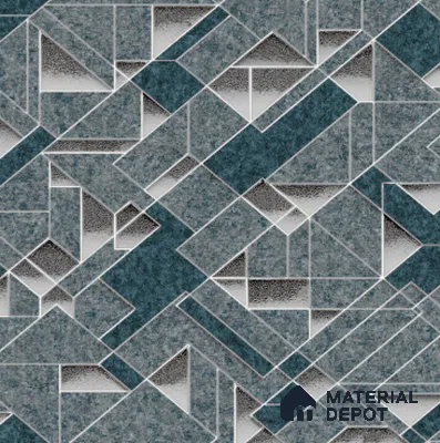210502 | 10 Meter x 21 Inches Geometric Look Wallpaper - 57.37 Sq. Ft. | Minimum 15% wastage during installation