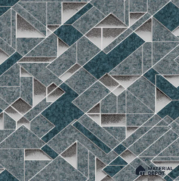 210502 | 10 Meter x 21 Inches Geometric Look Wallpaper - 57.37 Sq. Ft. | Minimum 15% wastage during installation