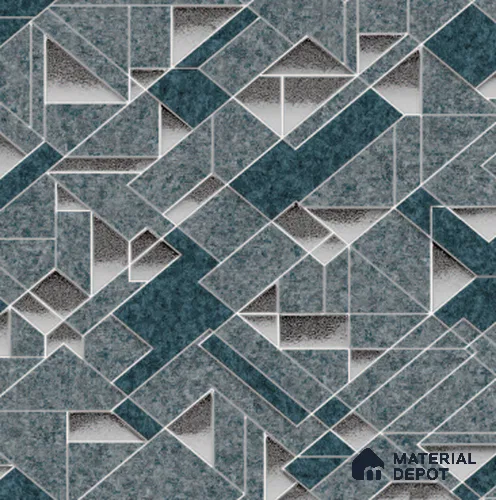 210502 | 10 Meter x 21 Inches Geometric Look Wallpaper - 57.37 Sq. Ft. | Minimum 15% wastage during installation