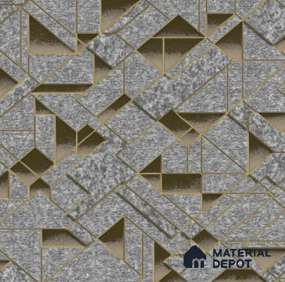 210503 | 10 Meter x 21 Inches Geometric Look Wallpaper - 57.37 Sq. Ft. | Minimum 15% wastage during installation